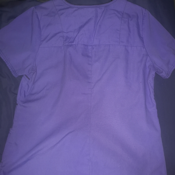 Purple Scrub Top - Picture 2 of 3